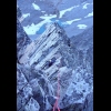 Following up past the start of the slab rappels